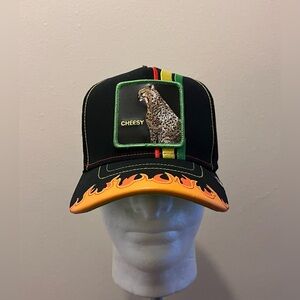 Cheesy Cheetah Hat Goorin Bros The Farm Trucker Supercharged Capsule Adjustable